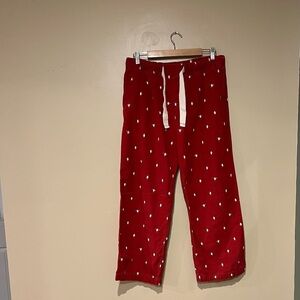 Vintage American Eagle Y2K Men's Size Small Red Penguin Print Lounge Pants